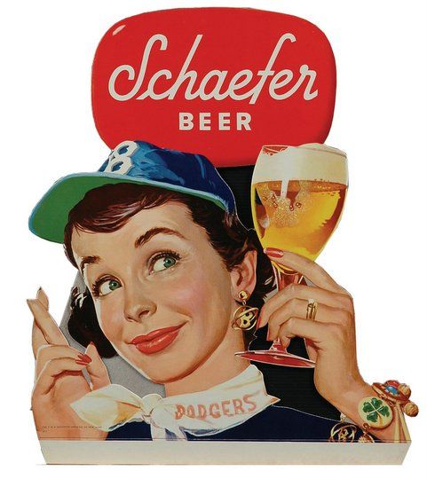 1952 Schaefer Beer Brooklyn Dodgers